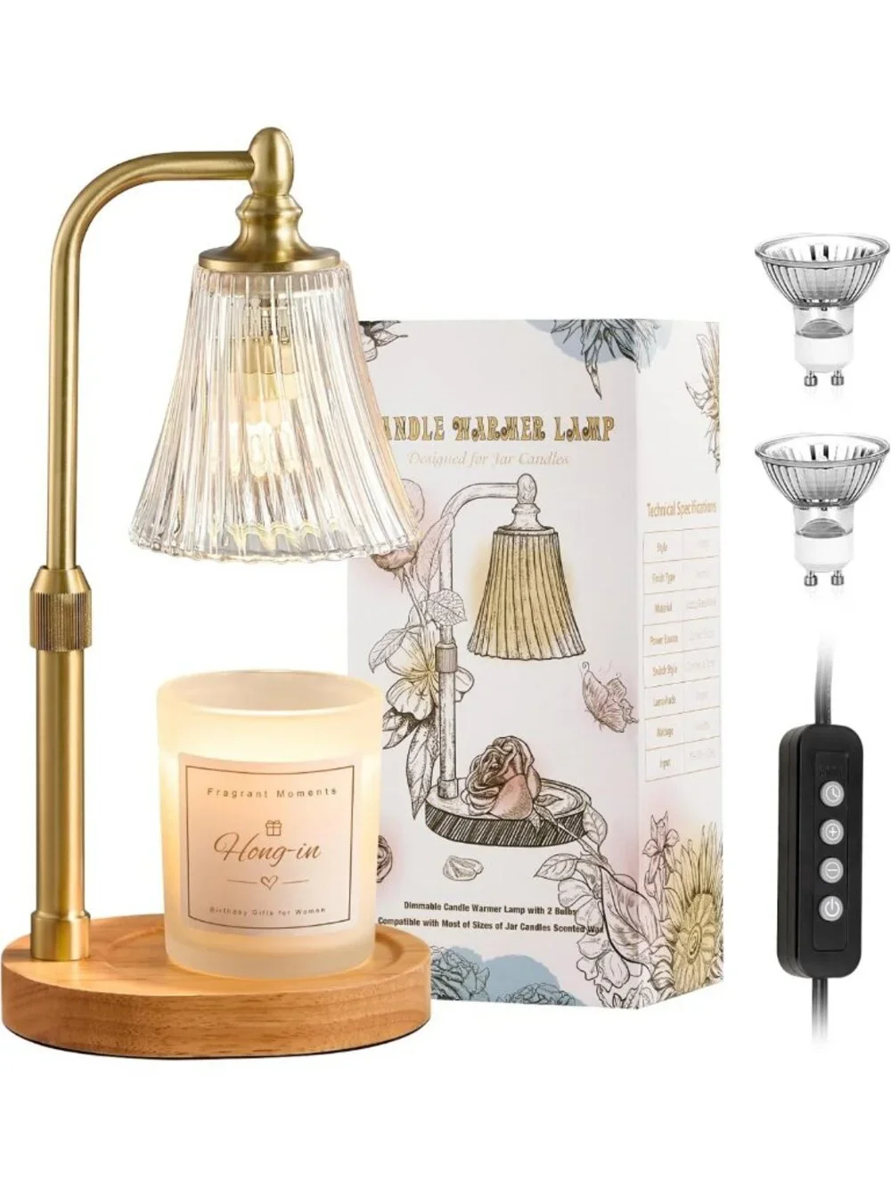 Candle Warmer Lamp with Timer - Perfect Gift for Women, Moms & Sisters